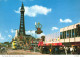 BLACKPOOL, LANCASHIRE, TOWER, BUS, CARS, ARCHITECTURE, ENGLAND, UNITED KINGDOM, POSTCARD - Blackpool