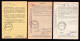 DDFF 755 -- BLANKENBERGE 1 - 3 X Carte De Caisse D'Epargne Postale/Postspaarkaskaart 1943/1960 - Grandes Griffes - Franchise
