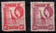 KENYA-OUGANDA-TANGANYKA     1954     N° 90 X 2 Se Tenant + 2 X 91 + 93 + 94  ** Sans Charnière - Kenya, Ouganda & Tanganyika