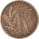 Monnaie, Belgique, 20 Francs, 20 Frank, 1989 - 20 Frank