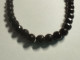 BRACELET FANTAISIE VINTAGE Perles Noires FACETTES Diametre 7 Mm Env Long 30 Cm Env Poids 23 Grammes - Armbanden