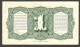 Netherland Indies Civil Administration Indonesia 1 Gulden P-111 1943 AUNC Hole - Indonésie