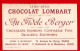 Chromo Chocolat Lombart. Série "La Jeunesse Célèbre". Jean-Baptiste Lully. - Lombart