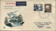 1958-Norfolk Per Gli U.S.A. Affrancato Con S.2v."soprastampati"su Fdc Illustrata - Norfolk Island