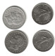 MONNAIE  FRANCE  5F   ( 45, 35, 72, 95 )  Non Nettoyee      (105) - Colecciones