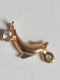 Petit Pendentif Dauphin Avec Brillant Longueur 1 Cm - Anhänger