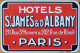 France Paris Saint James & D' Albany Hotel Label Etiquette Valise - Etiquettes D'hotels