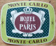 Monaco Monte-Carlo Hotel De Paris Luggage Label Etiquette Valise - Etiquettes D'hotels