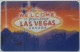 LAS VEGAS - NEVADA / Welcome - Carte Téléphonique Prépayée Américaine LONG DISTANCE PHONE CARD Utilisée - Paesaggi