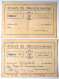 Lote De Dos Tarjetas Para La Caseta El Hipocelómetro. Feria De Abril De 1961 - Malta