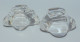 Delcampe - -2 SALERONS SALIERES CRISTAL DAUM DECO TABLE COLLECTION VITRINE ART DE TABLE    E - Glas & Kristal