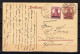DANZIG 1920,Postkarte.15 Pf. Germania + 15 Pf Germania Gestempelt DANZIG 3.10.20.(D3764) - Postwaardestukken