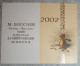 Petit Calendrier Poche 2002 Chocolat Chocolatier  La Ferté Bernard Sarthe - Tamaño Pequeño : 2001-...