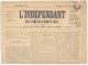 L'INDEPENDANT DES PYRENEES-ORIENTALES  1 ANNEE N°1  01/01/1846 - 1800 - 1849