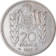 Monnaie, Monaco, Louis II, 20 Francs, Vingt, 1947, TTB, Copper-nickel - 1922-1949 Louis II