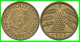 GERMANY REPÚBLICA DE WEIMAR 5 PFENNIG DE PENSIÓN (1923 CECA-D) MONEDA DEL AÑO 1923-1925 (RENTENPFENNIG KM # 32 - 5 Rentenpfennig & 5 Reichspfennig