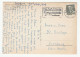 1954 DENMARK Postcard Sailing Soldier Fountain Copenhagen Stamps Cover - Storia Postale