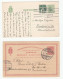 1904 - 1911 Denmark To Frankfurt Germany POSTAL STATIONERY CARDS Cover Card Stamps - Lettres & Documents
