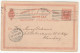 1908 Copenhagen Denmark To Hamburg Germany Postal STATIONERY CARD Cover Stamps - Covers & Documents