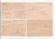 1880 - 1914 4 X Denmark To Berlin Germany POSTAL STATIONERY CARDS Cover Stamps Card - Ganzsachen