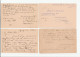 1880 - 1914 4 X Denmark To Berlin Germany POSTAL STATIONERY CARDS Cover Stamps Card - Postal Stationery