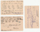 1910 -1913 3 X Denmark To Crimmitschau Germany POSTAL STATIONERY CARDS Cover Stamps Card - Entiers Postaux