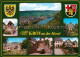 73176357 Kroev Mosel Panorama Moseltal Ortsmotive Fachwerkhaeuser Brunnen Wappen - Kröv
