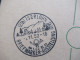 Bizone Bauten Ganzsache Mit Verzähnter Notopfer Marke Und Sonderstempel 1952 Iserlohn Briefmarken Ausstellung / Posthorn - Briefe U. Dokumente