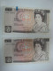 1984 ( ND ) BANK OF ENGLAND QEII 10 ( TEN ) POUNDS BANKNOTE X2 USED - 10 Pounds