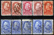 ⁕ Yugoslavia 1919 Kingdom SHS Slovenia ⁕ Mi.107-112 ⁕ 38v Used - Shades - Errors / See Scan - Used Stamps