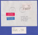 Finnland 1991 Dassault ATM Mi.-Nr. 10.2 Z7 25,40 Auf LP-Express-FDC Nach Canada - Automatenmarken [ATM]