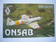 Avion / Airplane / BELGIAN AIR FORCE / North American T-6 Harvard / Carte QSL - 1946-....: Era Moderna
