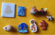 Lot 9 Fèves Divers Souris, Panier, Grenouille, Brioche, Marianne, Cartable - Autres & Non Classés