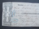 Scheck ? Warnsdorf Varnsdorf 1857 Děčín Pardubice Czech / P3505 - Cheques & Traveler's Cheques