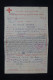 EGYPTE - Formulaire Croix Rouge D'un Prisonnier à Gaza Pour L'Egypte En 1956 - L 150180 - Cartas & Documentos