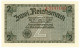 2 REICHSMARK OCCUPAZIONE TEDESCA ITALIA REICHSKREDITKASSEN 1943 FDS - Occupation Alliés Seconde Guerre Mondiale