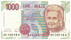 1000 LIRE MARIA MONTESSORI SERIE SOSTITUTIVA XC 09/10/1995 SPL/SPL+ - Autres & Non Classés