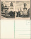 Ansichtskarte Rastatt 2 Bild Einsiedler Kapelle, Stadtkirche 1918 - Rastatt