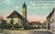 Ansichtskarte Neustadt (Orla) Schloßplatz - Gasthaus 1911 - Neustadt / Orla