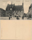 Ansichtskarte Neustadt (Orla) Rathaus, Markt, Mädchen Litfaßsäule 1912 - Neustadt / Orla