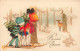 FÊTES - VŒUX - Bonne Année - Enfants Regardant Un Animal En Cachette - Carte Postale Ancienne - Neujahr