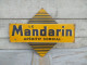 Ancienne Plaque Tôle Publicitaire Double Face Le Mandarin Apéritif Cordial - Drank & Bier