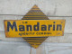 Ancienne Plaque Tôle Publicitaire Double Face Le Mandarin Apéritif Cordial - Drank & Bier