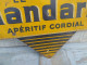 Delcampe - Ancienne Plaque Tôle Publicitaire Double Face Le Mandarin Apéritif Cordial - Licores & Cervezas