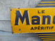 Delcampe - Ancienne Plaque Tôle Publicitaire Double Face Le Mandarin Apéritif Cordial - Liquor & Beer