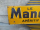 Delcampe - Ancienne Plaque Tôle Publicitaire Double Face Le Mandarin Apéritif Cordial - Schnaps & Bier