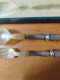 Delcampe - Brosse & Cie écrin Couvert à Salade Manche Argent Fourré Minerve Art Déco - Silverware