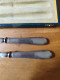 Delcampe - Brosse & Cie écrin Couvert à Salade Manche Argent Fourré Minerve Art Déco - Silverware