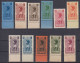 GABON SERIE TAXE COMPLETE N° 23/33 NEUFS GOMME COLONIALE ADHEREE SANS CHARNIERE - Timbres-taxe