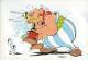 CARTE POSTALE DE 1984 SIGNEE UDERZO : ASTERIX ; OBELIX ; IDEFIX ; LA BISE - Fumetti